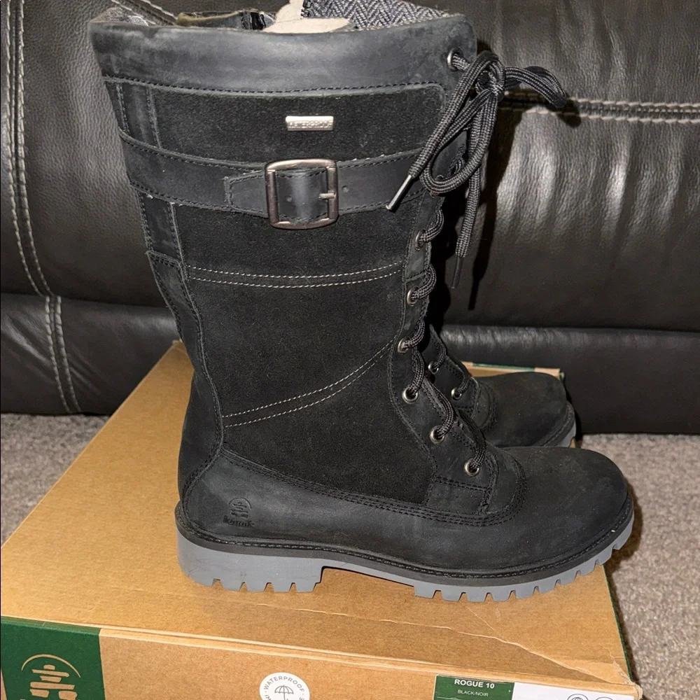 Kamik Women's Rogue 10 Black Combat Boots - Size 8.5 - Picture 4 of 6